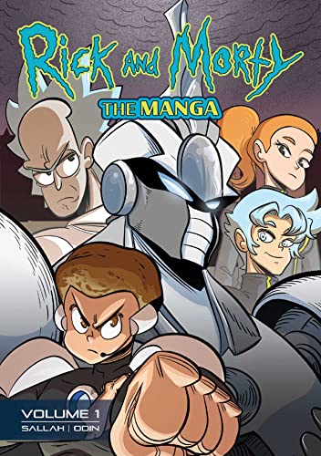 Rick and Morty manga volume one cover featuring characters and a robot.