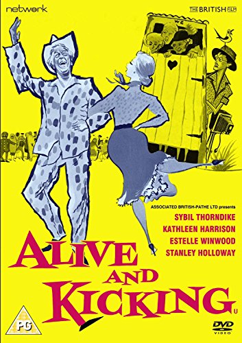Yellow DVD cover for “Alive And Kicking” featuring illustrated dancers.