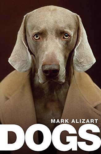 Book cover featuring a Weimaraner dog wearing a suit, titled "Dogs.