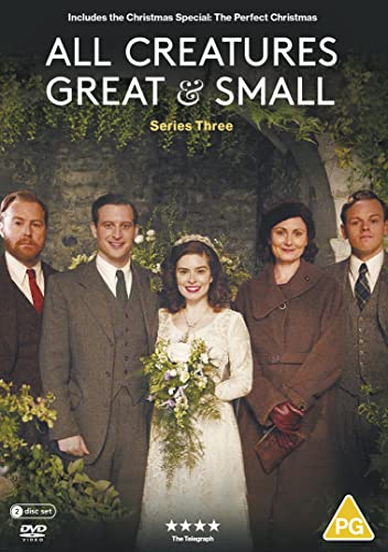 All Creatures Great & Small" Series Three DVD cover with cast portrait.
