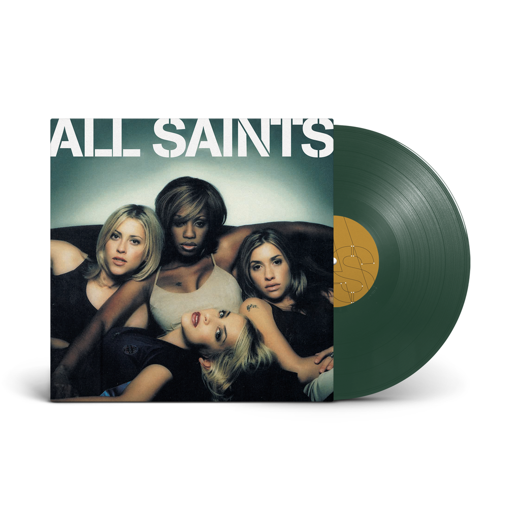 All Saints album cover and dark green vinyl record shown.
