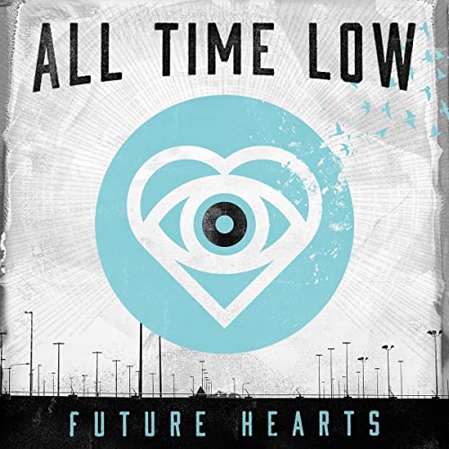All Time Low’s “Future Hearts” album cover: eye within a blue heart.