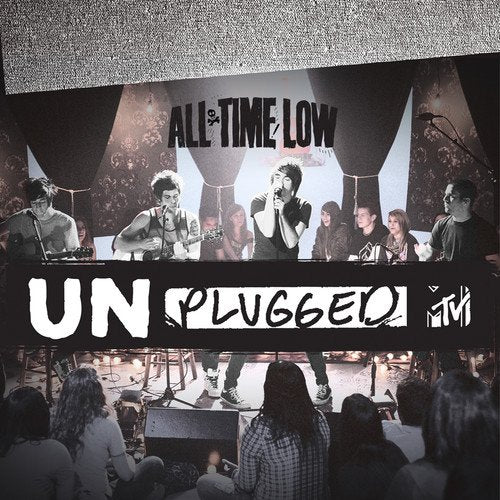 All Time Low "MTV Unplugged" CD cover with band performing live.