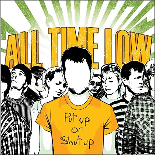 All Time Low album cover, illustrated band with yellow background and text.