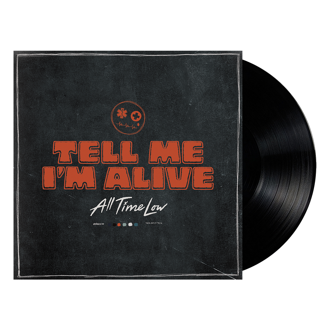 All Time Low vinyl record with red and orange cover art.