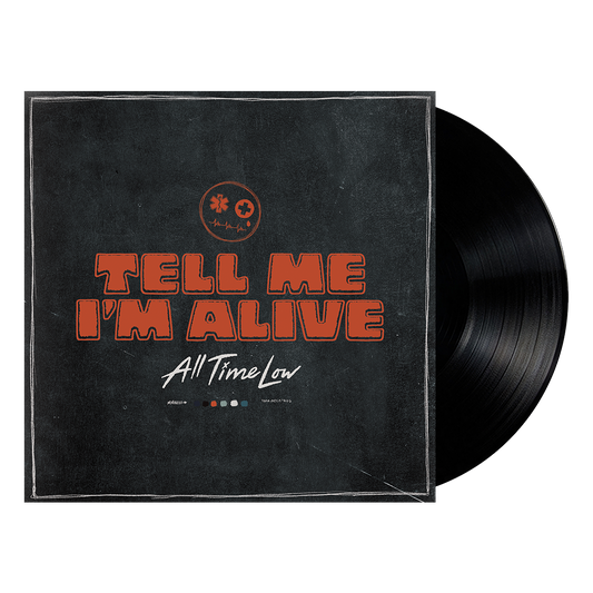 All Time Low vinyl record with red and orange cover art.