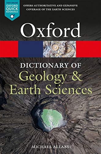 Oxford Dictionary of Geology & Earth Sciences book cover with fossils.