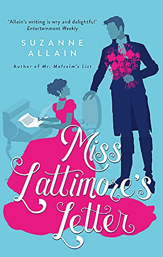 Regency romance novel cover with couple and flowing pink dress.