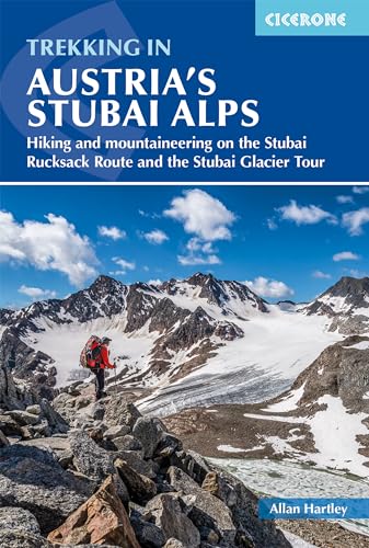 Book cover depicting a hiker in snowy Austrian Alps mountains.