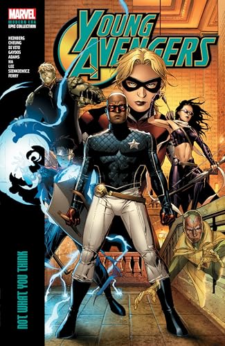 Young Avengers comic cover featuring a diverse team of superheroes.
