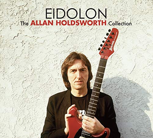 Allan Holdsworth album cover featuring the guitarist with a red guitar.