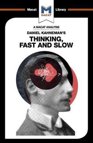 Book cover with a portrait and abstract brain graphic, titled “Thinking, Fast and Slow.”
