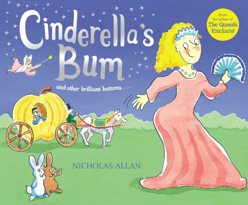 Children’s book cover featuring Cinderella, a pumpkin carriage, and a fairy.