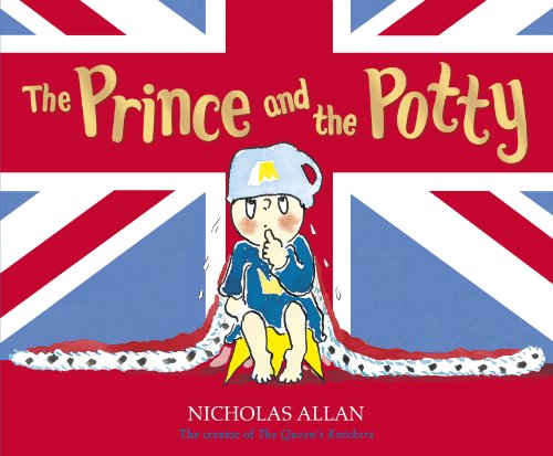 Book cover: a baby wearing a crown sits on a golden potty.