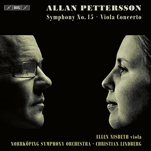 CD cover featuring portraits of two people and text: Allan Pettersson, Symphony No. 15.