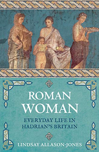 Book cover depicting three Roman women with a child, titled "Roman Woman.