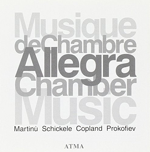 CD cover for "Allegra - Chamber Music" with stacked text and composer names.