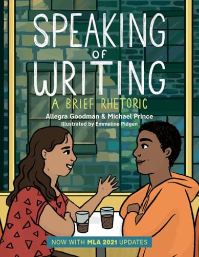 Book cover with illustration of two people in conversation.