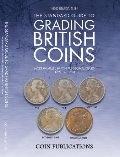 Book cover: "The Standard Guide to Grading British Coins" with coin examples.