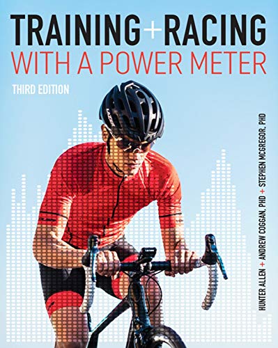 Book cover featuring a cyclist in a red jersey riding against a data graph.