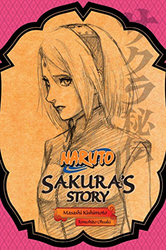 Book cover: sketch of Sakura from Naruto, with title and author names.