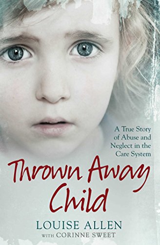 Book cover: close-up of a young child’s face with sad eyes.