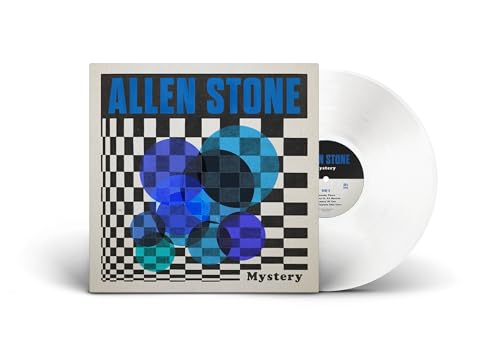 Allen Stone “Mystery” vinyl record with abstract blue and black cover art.