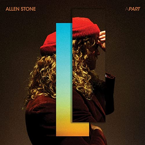 Album cover for Allen Stone’s “APART” featuring a man in a red beanie.