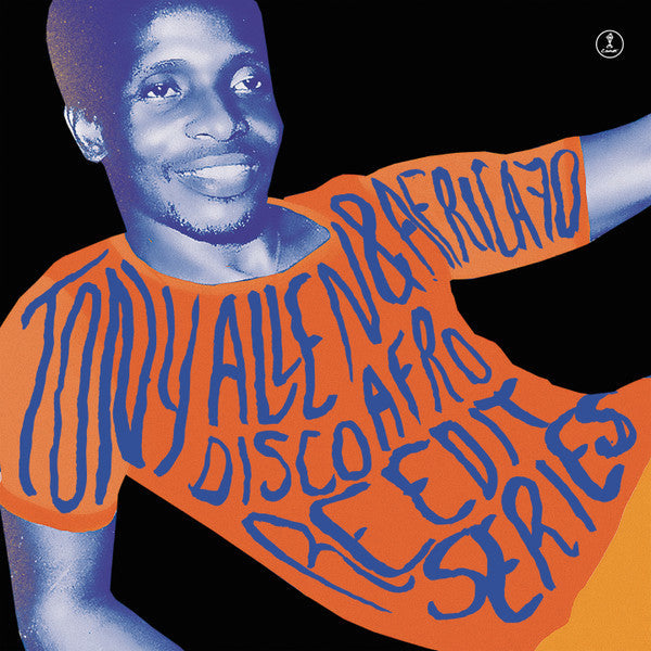 Record cover featuring a portrait of Tony Allen with orange text.