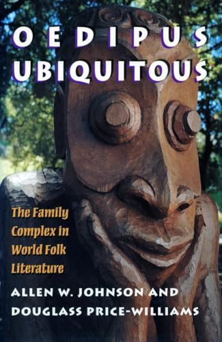 Book cover featuring a carved wooden face and bold purple title text.