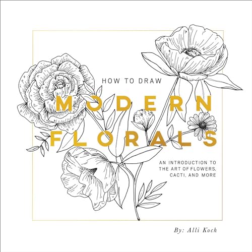 Book cover with detailed line drawings of roses, poppies, and cacti.