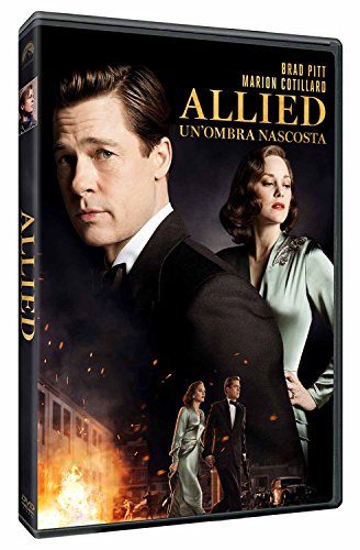 DVD cover for “Allied” featuring Brad Pitt and Marion Cotillard.