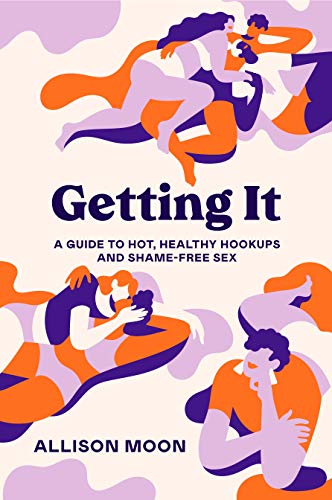 Book cover with illustrated figures and bold text: "Getting It" by Allison Moon.