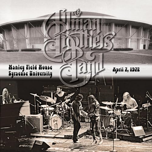 Allman Brothers Band vinyl record cover featuring a concert photo and building.