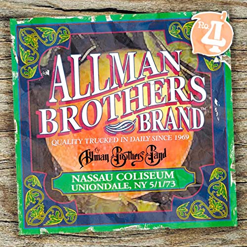 CD cover for The Allman Brothers Band live album, Nassau Coliseum 1973.