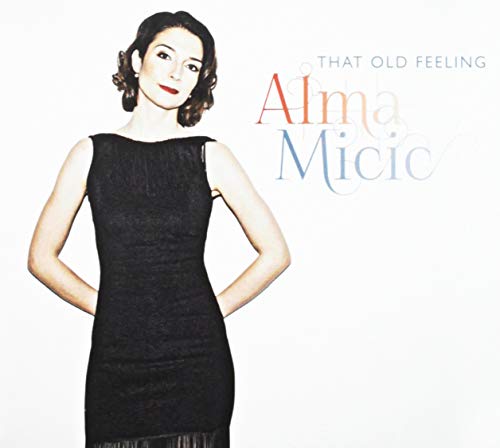 Alma Micic CD cover: woman in black dress, white background.