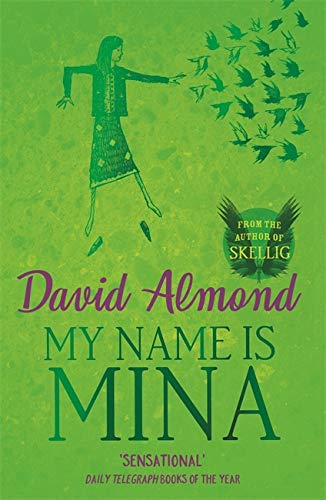 Book cover: girl with outstretched arms surrounded by flying birds.