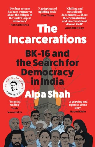 Book cover for “The Incarcerations” with a monument and crowd illustration.