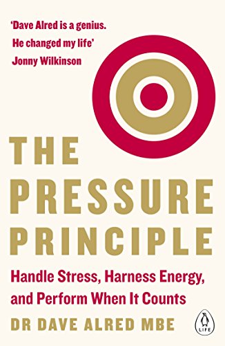 Book cover of "The Pressure Principle" with red and gold concentric circles.