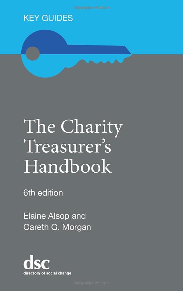 Book cover for The Charity Treasurer's Handbook, 6th edition, by Alsop and Morgan.