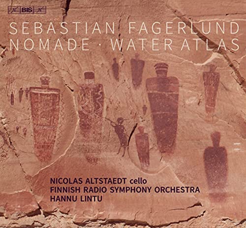CD cover: rock art depicting vessels, text naming composers and performers.