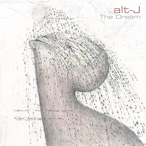 Alt-J album cover, “The Dream”, featuring sketched animal and abstract lines.
