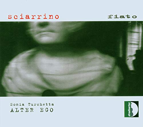 CD cover: blurred portrait of a woman with text “Sciarrino Fiato”.