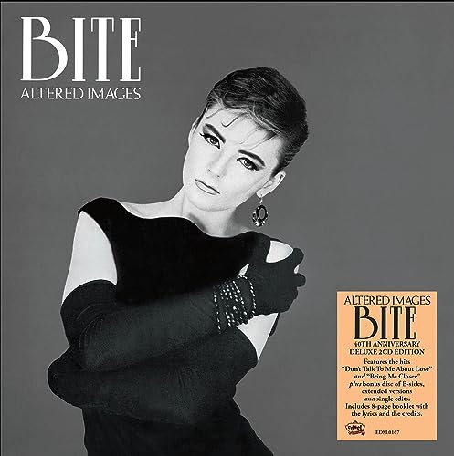 CD cover for Altered Images’ “Bite” 40th anniversary edition, featuring a portrait.
