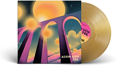 Vinyl record of Altin Gün’s “Yol” with abstract, colorful cover art.