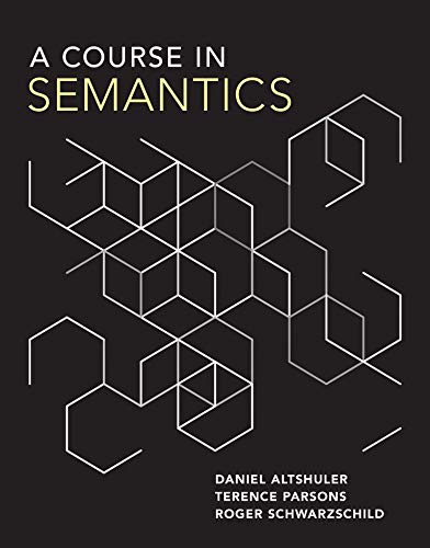 Book cover: "A Course in Semantics" with geometric white lines on black.