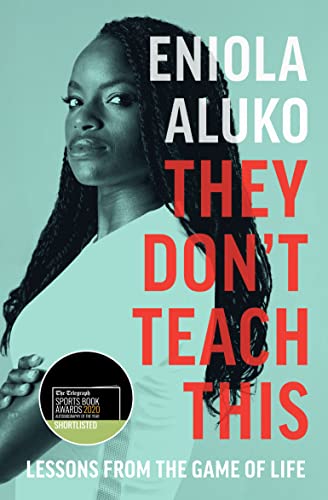Book cover featuring Eniola Aluko with title "They Don't Teach This" in red text.