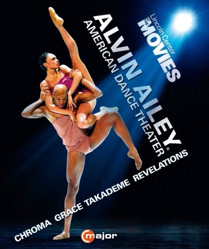 Male and female dancers in mid-performance, with text overlay on a dark background.