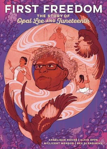Book cover featuring portraits of Opal Lee and Juneteenth imagery.