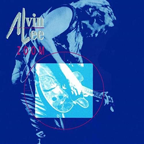 Alvin Lee "Zoom" CD cover: musician playing guitar, blue and red design.